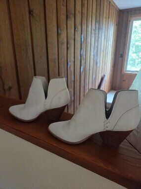 Frye white boots